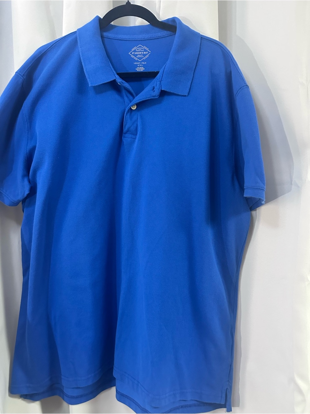 St. John's Bay Royal Blue Men's Polo Shirt